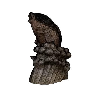 Stone Fish Sculpture -3D Model High-Quality PBR UV Mapped - Model thumbnail 7