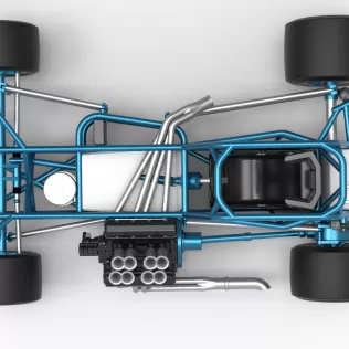 Vintage Supermodified stock car Base Version 3 Scale 1:25 - Model thumbnail 11