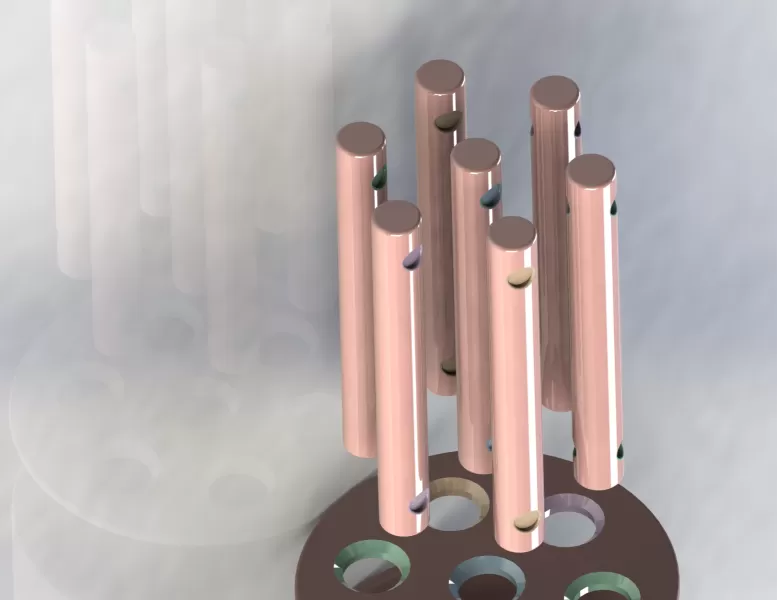 Interactive Montessori Color Sorter - Creative Cylinder Stack (F - Model preview 12