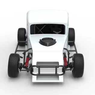 Canadian vintage modified stock car Scale 1:25 - Model thumbnail 8