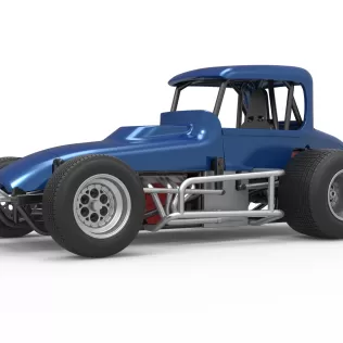 Vintage Sprint car Version 2 Scale 1:25 - Model thumbnail 2