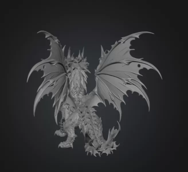 Celestial Tide Dragon STL File for 3D Print - Model preview 13