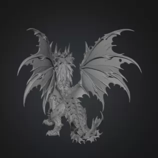 Celestial Tide Dragon STL File for 3D Print - Model thumbnail 13