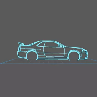 Nissan - R34 GTR Nismo Wall Art
