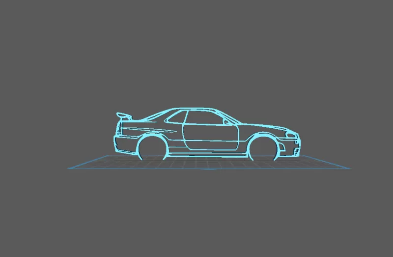 Nissan - R34 GTR Nismo Wall Art - Model preview 2