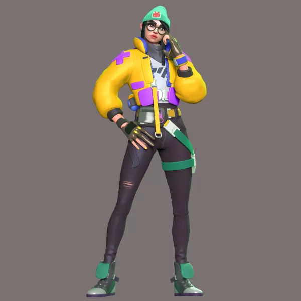 Valorant Killjoy FanArt - Model preview 1