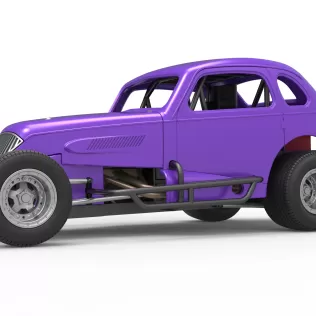 Vintage Dirt Modified stock car Scale 1:25 - Model thumbnail 2