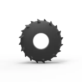 Dirt dragster rear tire at speed Scale 1:25 - Model thumbnail 5