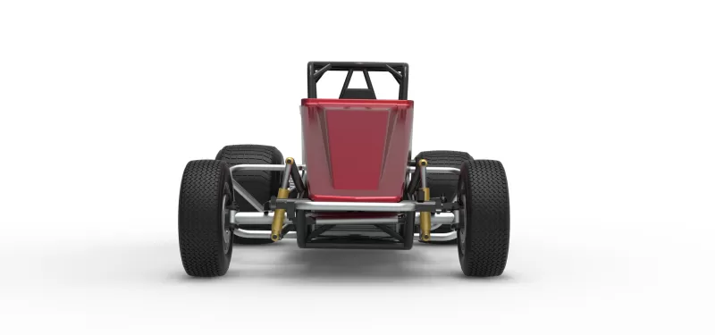 Vintage Dirt Silver Crown Car Scale 1:25 - Model preview 7