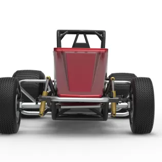 Vintage Dirt Silver Crown Car Scale 1:25 - Model thumbnail 7