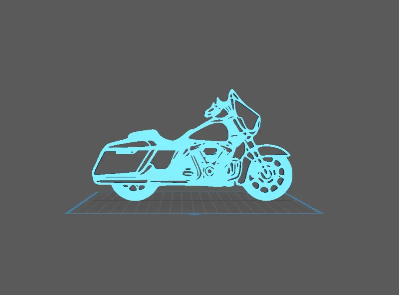 Harley Davidson - Street Glide Wall Art - Model preview 2