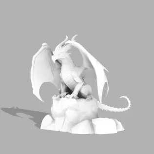 Dragon Guardian Statue - Model thumbnail 5