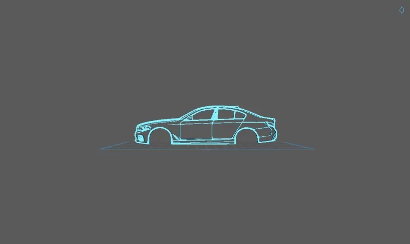 BMW - Serie 5 2017 Wall Art - Model preview 1