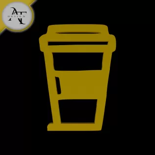Simple Coffee Cup Symbol - 2D Art