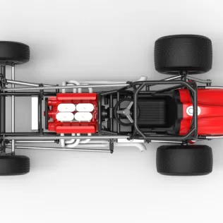 Dirt Silver Crown Champ car Base Scale 1:25 - Model thumbnail 11