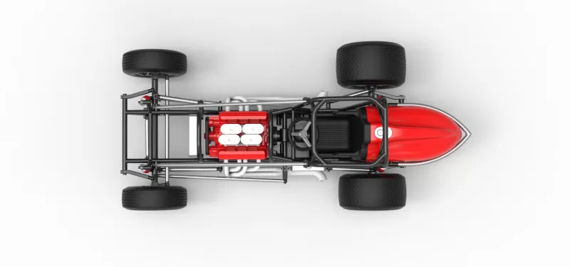 Dirt Silver Crown Champ car Base Scale 1:25 - Model preview 11