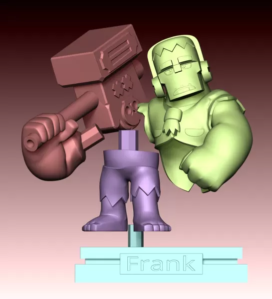 Frank Brawl Stars Fan Art - Model preview 10