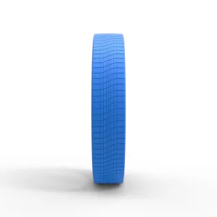 50 inch Wire wheel of Donk car Scale 1:25 - Model thumbnail 12