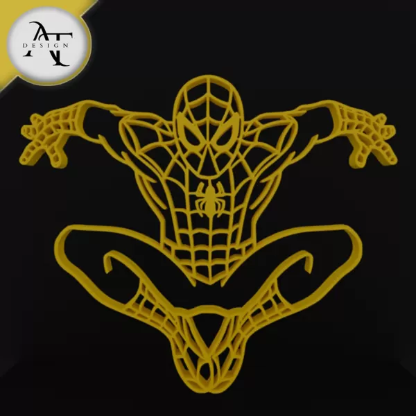 Spiderman - Marvel - Silhouette - 2D Wall Art Decor - Model preview 1