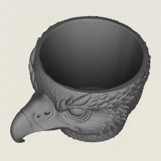 Eagle Head Planter - Model thumbnail 2