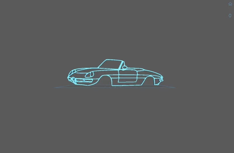 Alfa Romeo - Spider Wall Art - Model preview 2