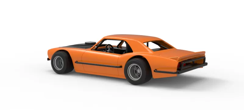 Vintage Asphalt Modified stock car V12 Scale 1:25 - Model preview 12