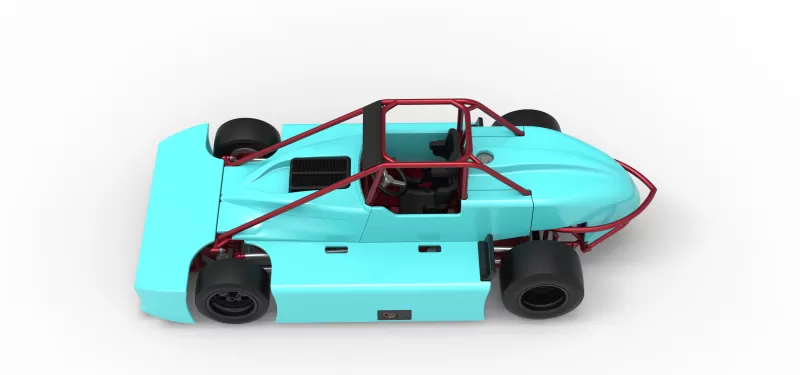 Experimental Pavement Silver Crown Car Version 3 Scale 1:25 - Model preview 10