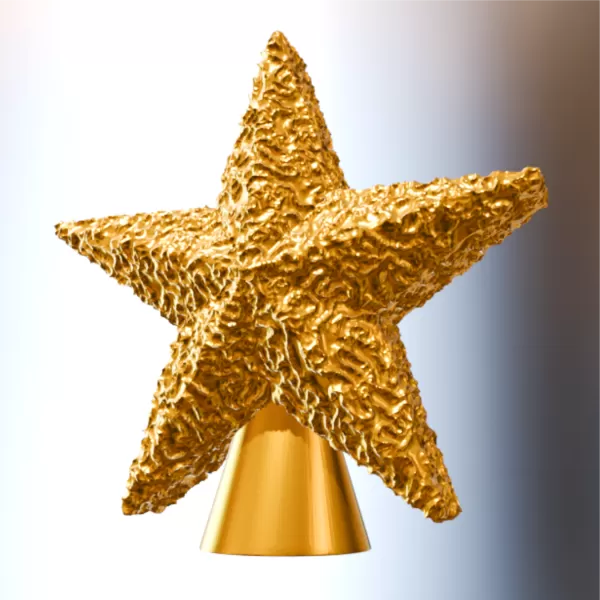 Textured Christmas Stars Kit – 3D STL Files + Blender (Editable - Model preview 4