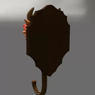 Dragon Wall Hook STL File for 3D Printing - Model thumbnail 5