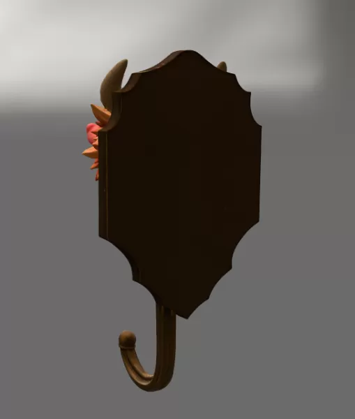 Dragon Wall Hook STL File for 3D Printing - Model preview 5