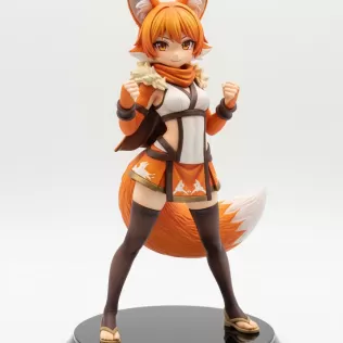 Modelo de chica zorro kemonomimi - Model thumbnail 1