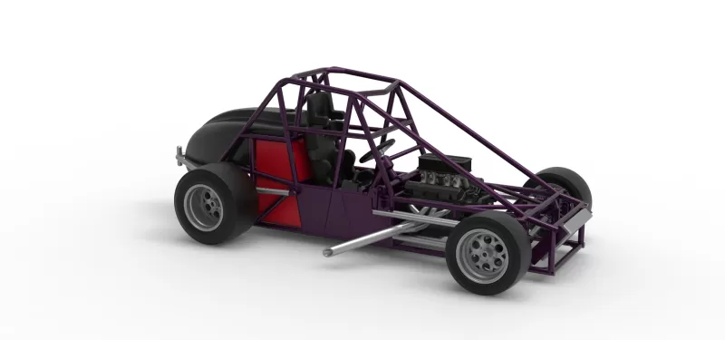 Experimental Pavement Silver Crown Car Base Version 2 Scale 1:25 - Model preview 21