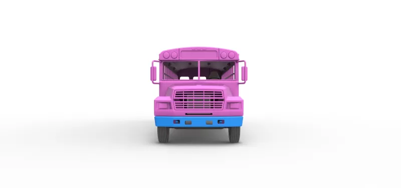 School bus for Figure 8 racing Version 2 Scale 1:25 - Model preview 7