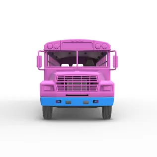 School bus for Figure 8 racing Version 2 Scale 1:25 - Model thumbnail 7