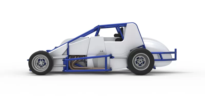 Pavement Silver Crown Car Scale 1:25 - Model preview 9