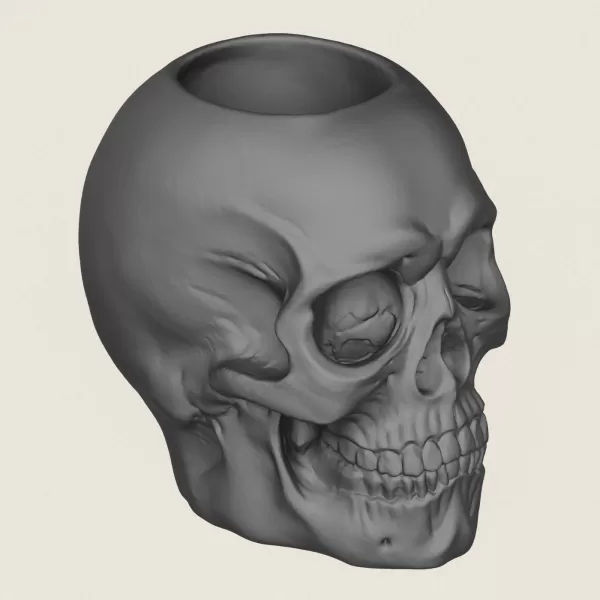 Skull Plant Pot - Model preview 5