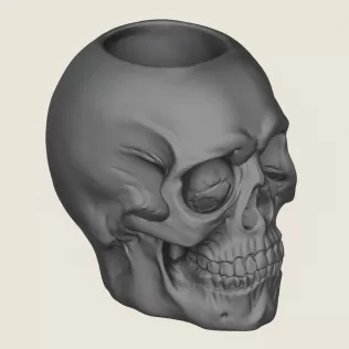 Skull Plant Pot - Model thumbnail 5