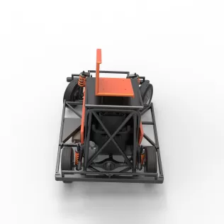 New Zealand Ministock car while turning Version 2 Scale 1 to 25 - Model thumbnail 17