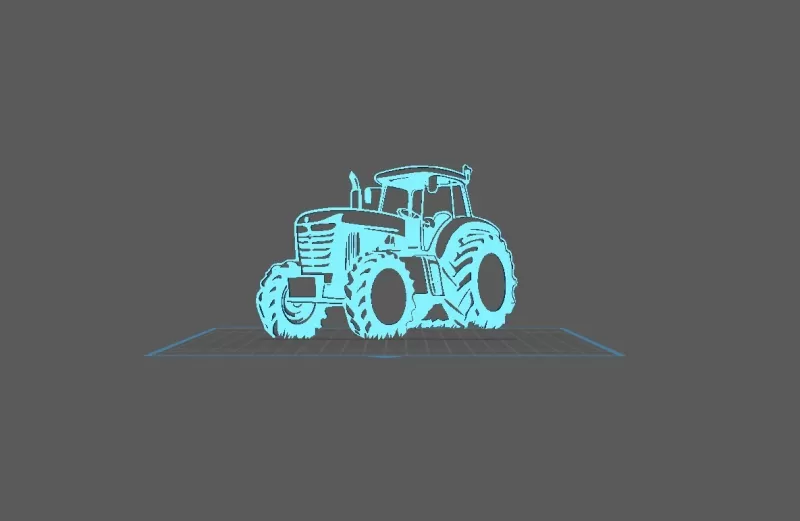 Tractor - Fendt Wall Art - Model preview 1