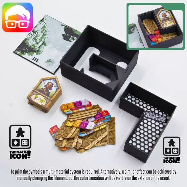 Planta Nubo board game organizer by @ammedia3d - Model preview 9