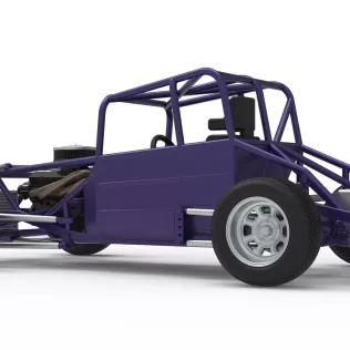 Canadian vintage modified stock car Base Scale 1:25 - Model thumbnail 13