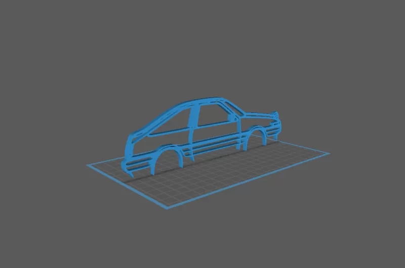 Toyota - AE86 Wall Art - Model preview 1