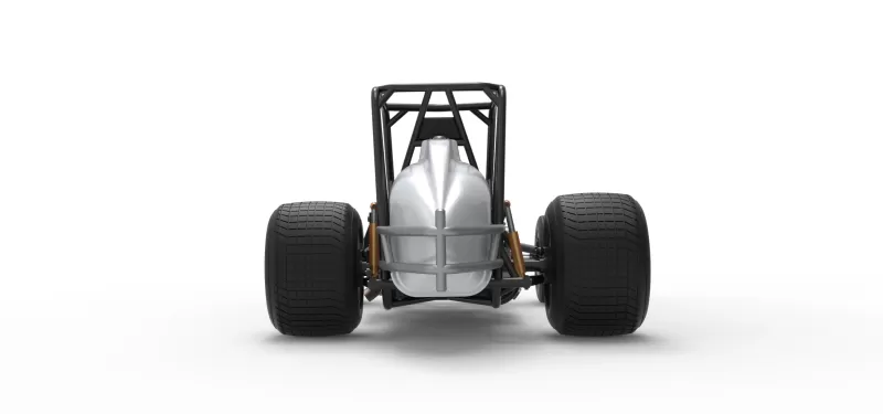 Vintage Dirt Silver Crown Car Base Scale 1:25 - Model preview 16