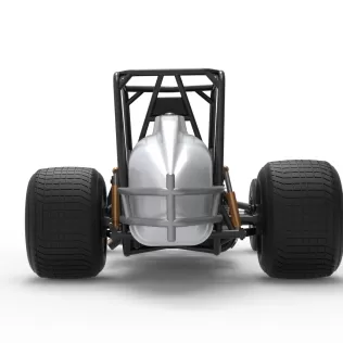 Vintage Dirt Silver Crown Car Base Scale 1:25 - Model thumbnail 16