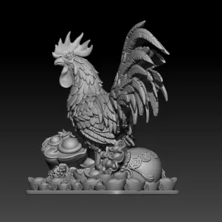 Zodiac Rooster - Model thumbnail 3