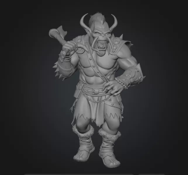 orc warrior - Model preview 1