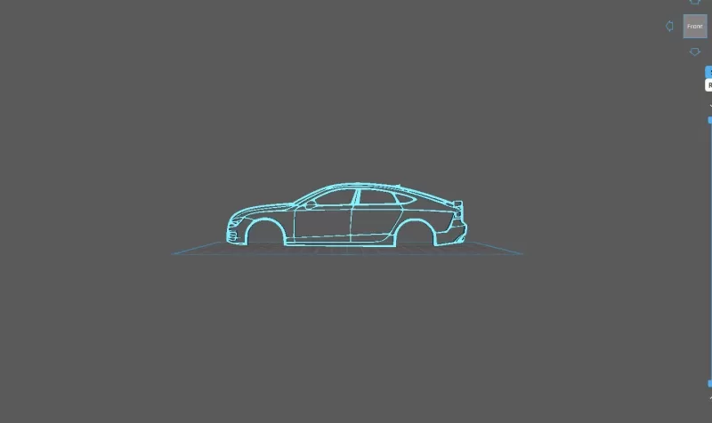Audi - A7 Quattro Wall Art - Model preview 1