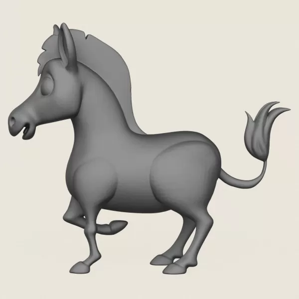 Zebra Toy Print Ready 3D Model - Model preview 3