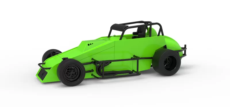 Pavement Silver Crown Car Version 3 Scale 1:25 - Model preview 1