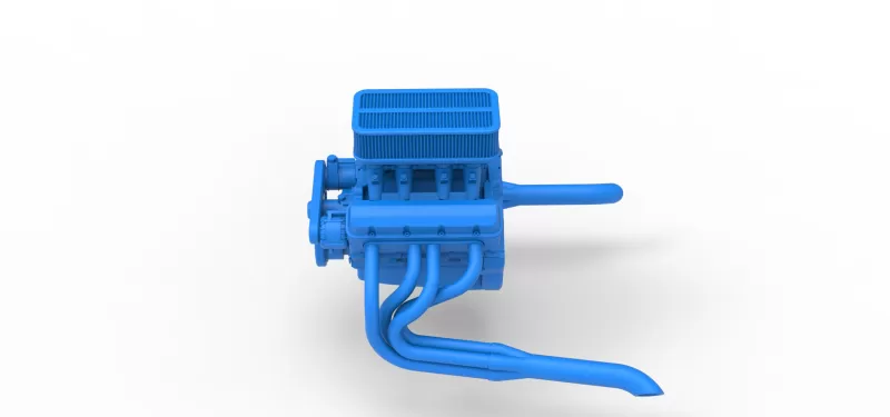 Engine of Silver Crown Car Scale 1:25 - Model preview 9